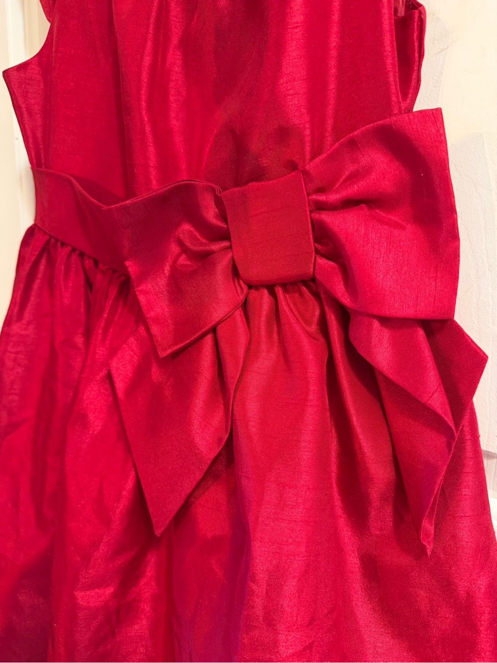 Gymboree Fancy Red Dress with Large Bow - Picture 3 of 7